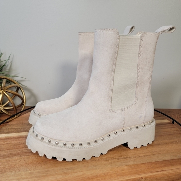 Vince Camuto Meendey Platform Chelsea Boot Chunky Lug Sole Heels Size 7 - Picture 6 of 17